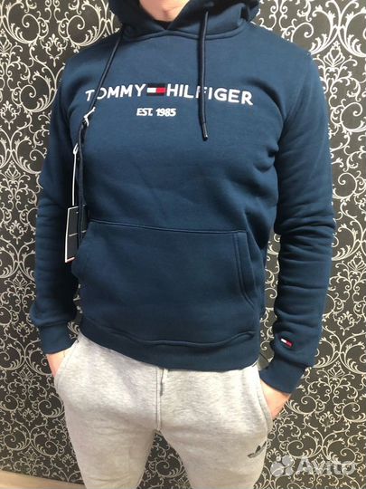 Tommy hilfiger толстовка на флисе