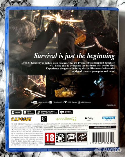 Resident evil 4 Remake PS5 Диск
