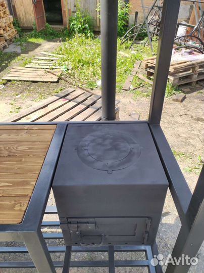 Мангал с крышей