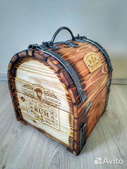 Мини бар деревянный Сундук