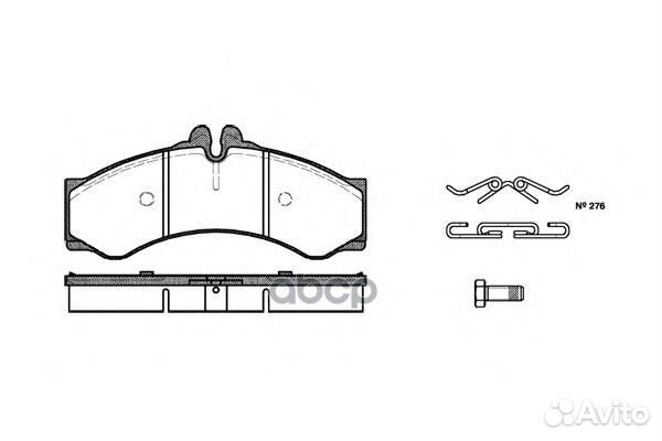 614 00 колодки дисковые п. MB Sprinter