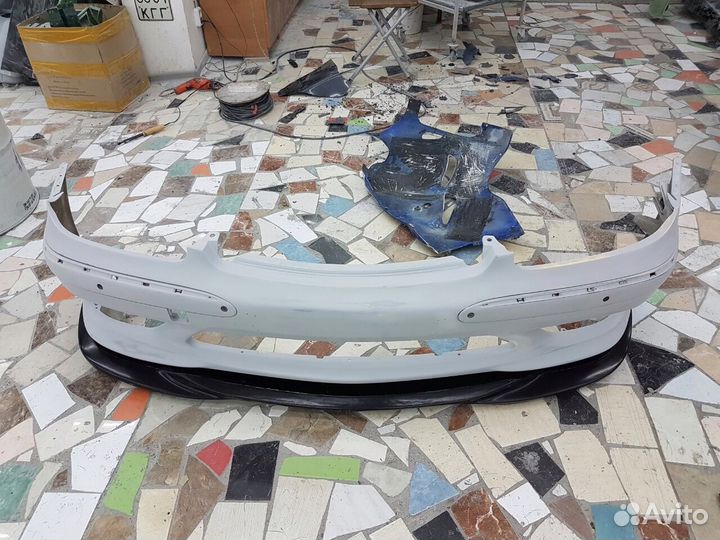 Сплитер губа на мерседес w215 AMG