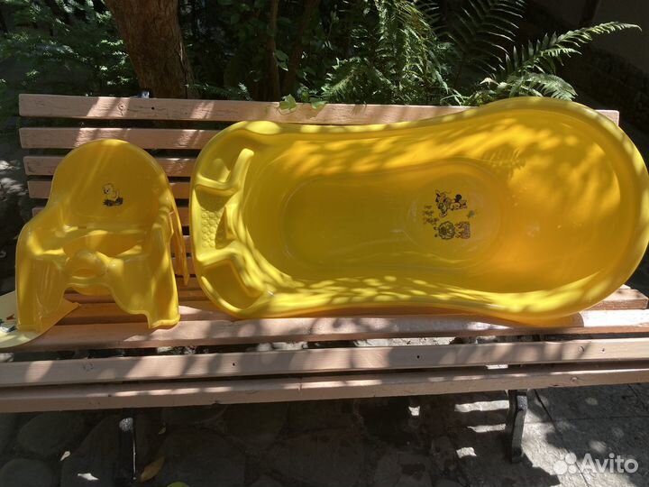 Детская ванночка и горшок на ножках