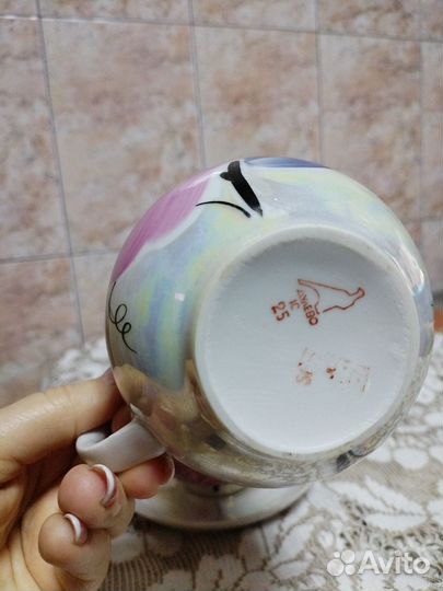 Чайная пара и молочник Агашки