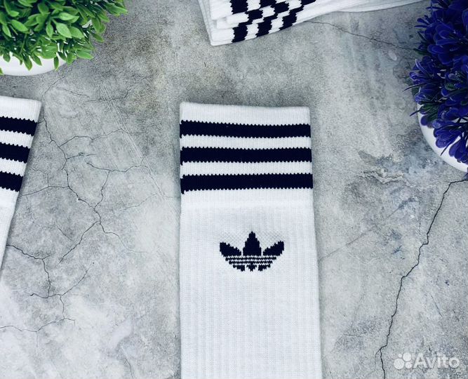 Носки Adidas Solid белые оригинал