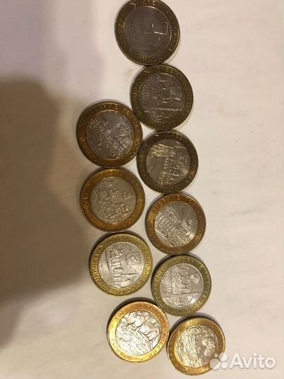 Древние города 10 рублей юбилейные