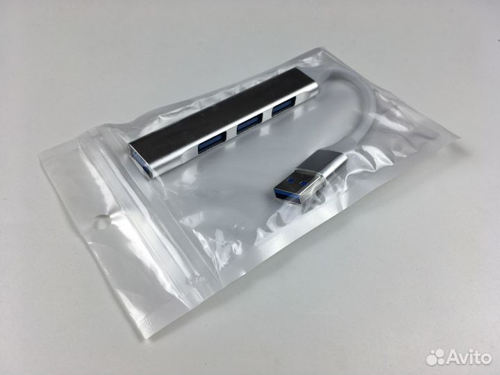USB хаб 3.0 разветвитель 4 порта (новый)