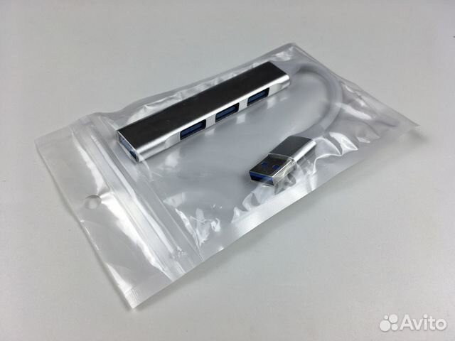 USB хаб 3.0 разветвитель 4 порта (новый)