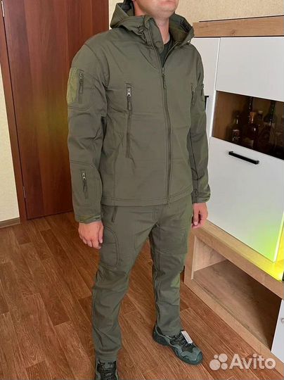 Костюм боевой тактический softshell (олива)