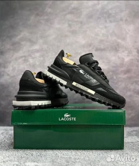 Кроссовки lacoste черные 41-45