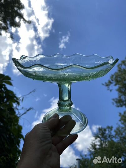 Ваза для фруктов на ножке СССР