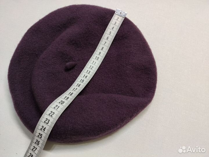 Шапка беретка из шерсти