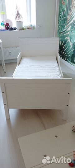 Детская кровать IKEA раздвижная сундвик
