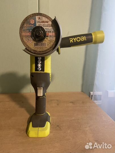 Аккумуляторная ушм (болгарка) Ryobi ONE+ R18AG