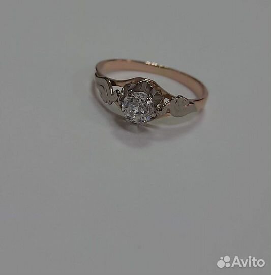 Е.О. Кольцо с камнем, золото 583, (id 40823)