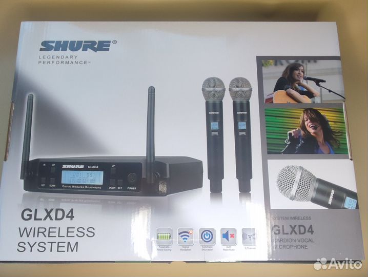 Радиомикрофоны Shure glxd4