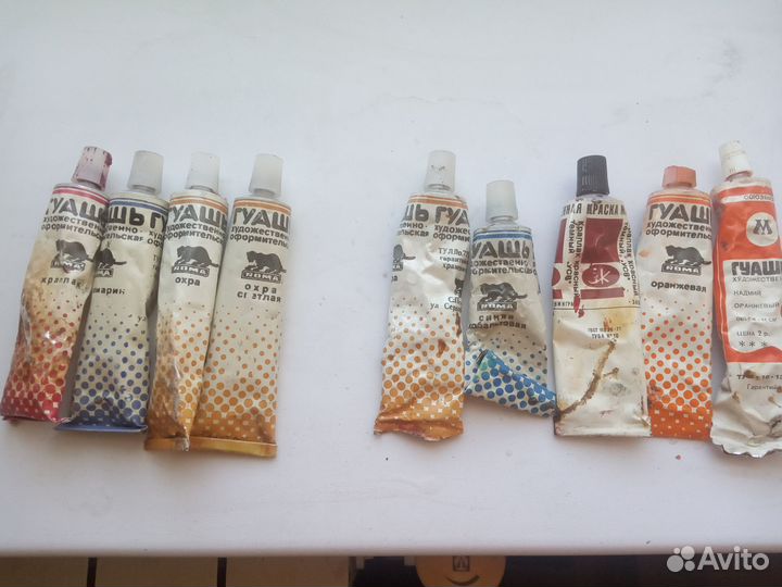 Гуашь краски СССР
