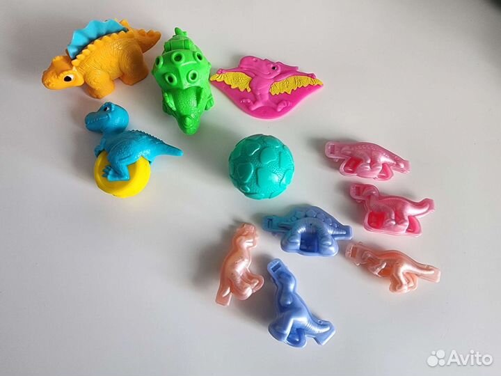 Play doh динозавры и транспорт