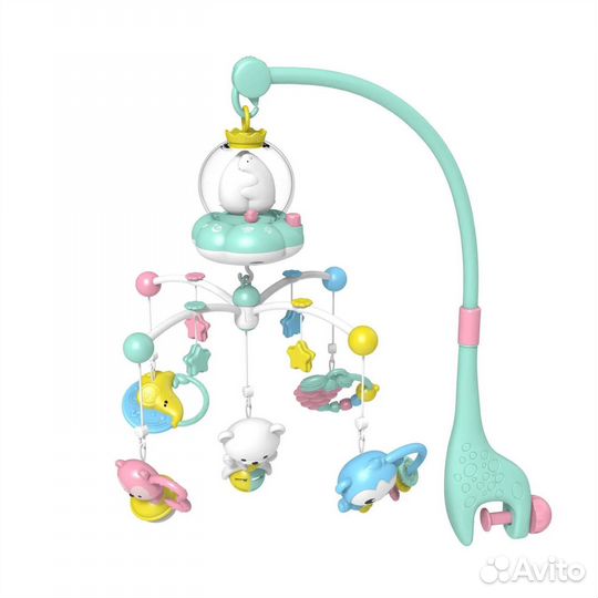 Мобиль на кроватку с подсветкой музыкальный