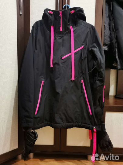 Куртка анорак сноубордический женский