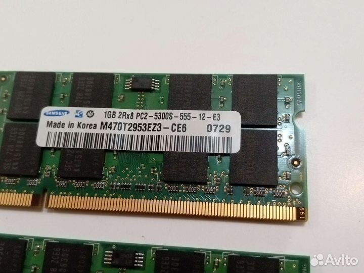 Оперативная память ddr2 для ноутбука 1 гб