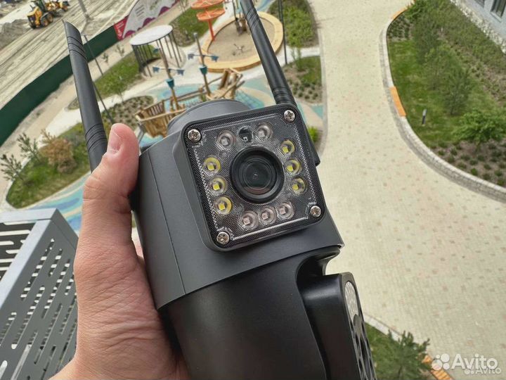 Уличная камера с сим картой два объектива