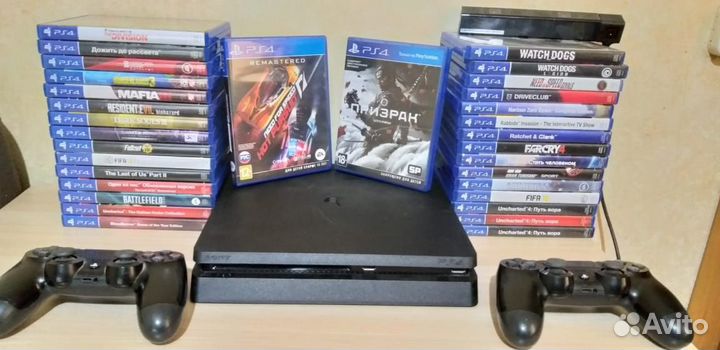 Игровая приставка ps4 + много игр