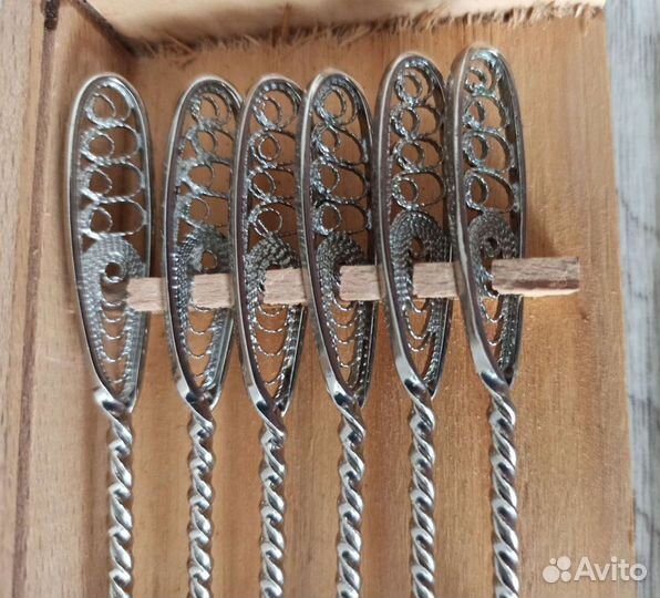 Набор из 6 чайных ложек, СССР,1984