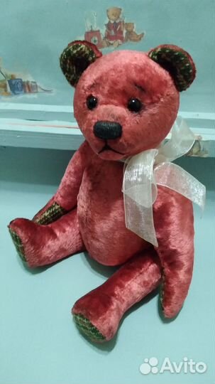 Мишка Тедди, плюшевый, ручная работа