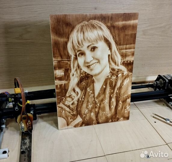 Выжигание портретов на дереве