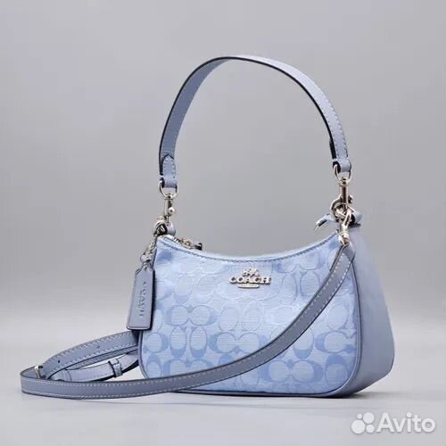 Сумка coach джинсовая новая (2 ремня)