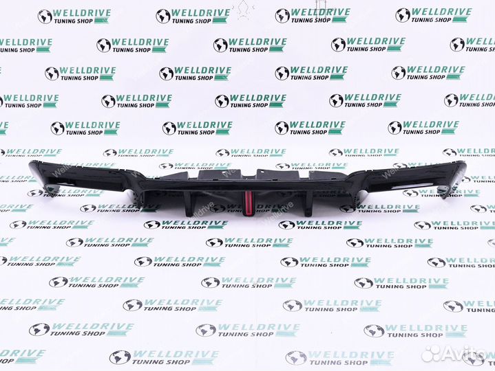 Диффузор BMW 5 F10 F11 M5 с LED stop new style