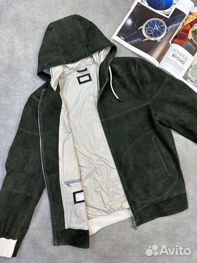 Куртка Brunello Cucinelli натур. замш