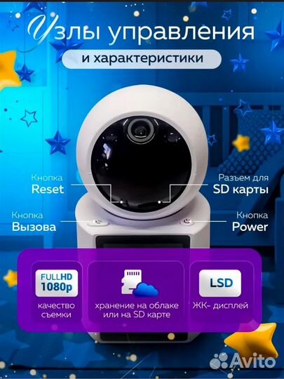 Видеоняня с монитором новая