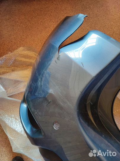 Задний бампер Nissan Terrano 2018 с повреждением