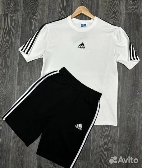 Летний костюм футболка шорты adidas