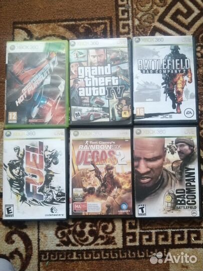 Диски на xbox 360 б/у