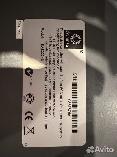 Коммутатор compex sas224B