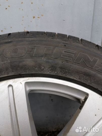 Bridgestone Potenza 225 50 r17 диском