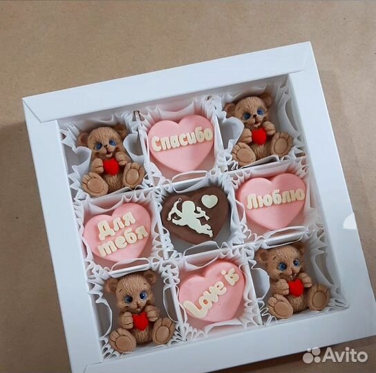 Шоколад ручной работы конфеты с орехами