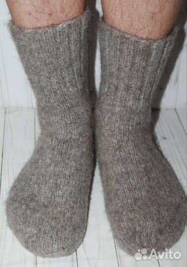 Носки шерстяные вязанные ручная работа