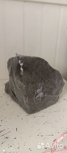 Лава черная вулканическая для аквариума