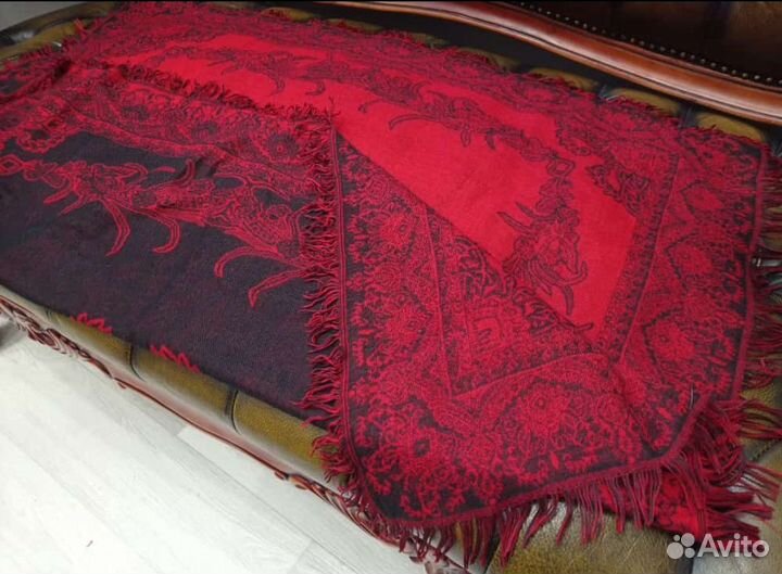 Платок 95 etro шерстяной двухсторонний италия