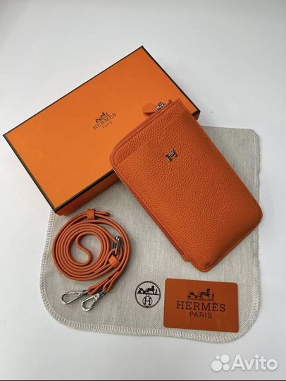 Сумка женская hermes для телефона