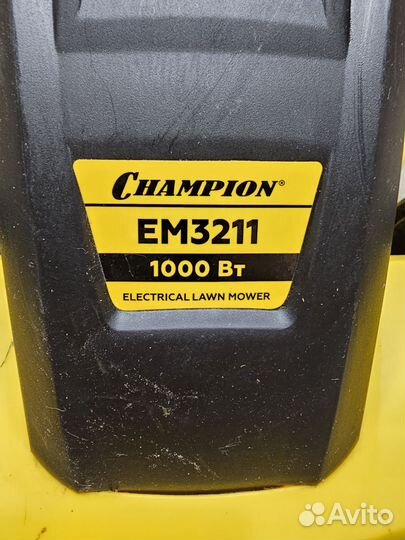 Газонокосилка электрическая champion