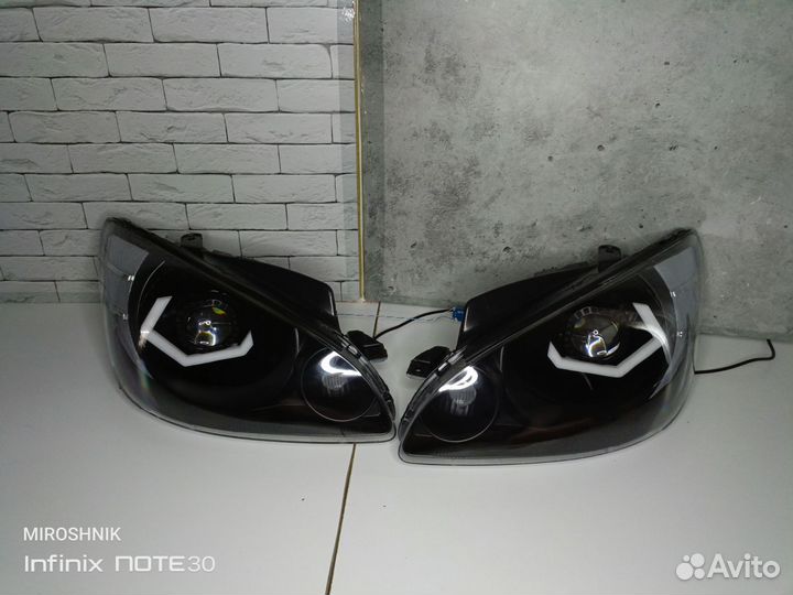 Новые фары Hyundai getz BI LED линзы светодиодные