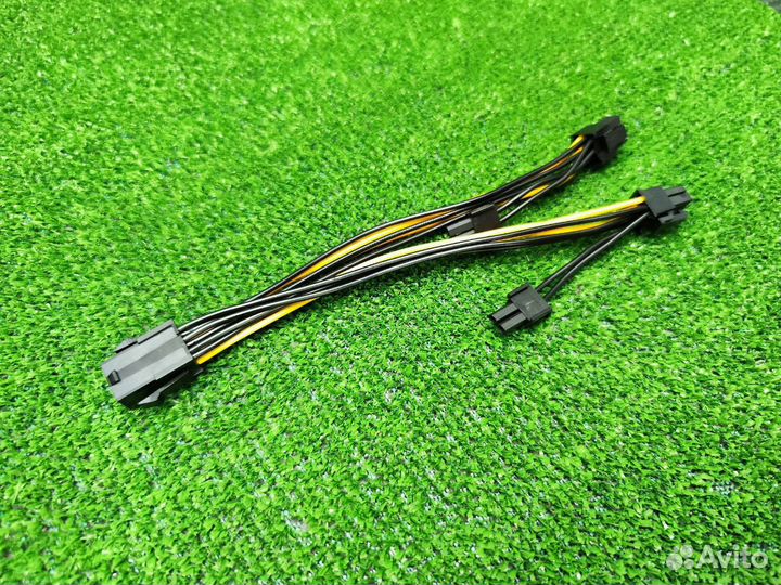 Удлинитель питания видеокарты 6pin - 6+2pin Pci-e