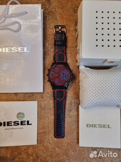 Часы Оригинальные diesel DZ7395 с чёрным ремешком