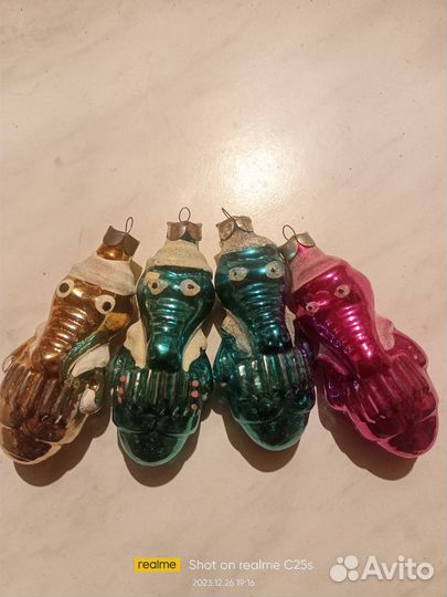 Елочные игрушки СССР советские