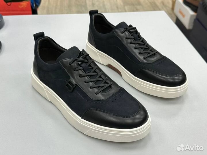 Кеды мужские кожаные весенние